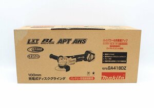 1円【未使用】マキタ 18V 100mm 充電式ディスクグラインダ GA418DZ 本体のみ makita z24-1482 z_t