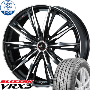 新品 ヴォクシー ノア ステップワゴン VRX3 215/50R17 17インチ LEONIS GX 6.5J +52 5/114.3 スタッドレス タイヤ ホイール セット 4本