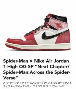 AIR JORDAN 1 RETRO HIGH OG ナイキ スパイダーマン 27cm 黒タグあり 国内正規品