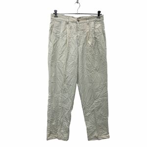 DOCKERS チノパンツ W34 ドッカーズ ホワイト タック 古着卸 アメリカ仕入 2309-65