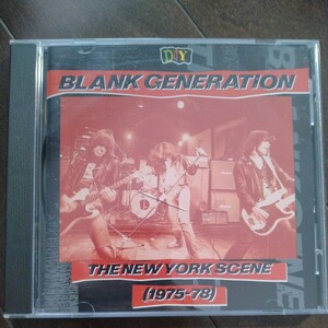 CD V.A [DIY BLANK GENERATION THE NEW YORK SCENE(1975-78)］