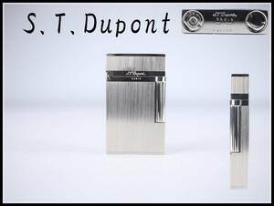 【秀】ZB371 デュポン 【S.T.Dupont】 ライター シルバー／共箱付 美品！ｒ