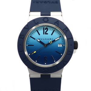 【天白】【BVLGARI】ブルガリ アルミニウム カプリ 103815 ブルー BB40ATHMS 1000本限定 腕時計 メンズ 自動巻き 箱保【中古】