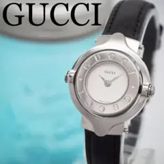 267 【美品】GUCCI グッチ時計 レディース腕時計　ホワイト　リバーシブル