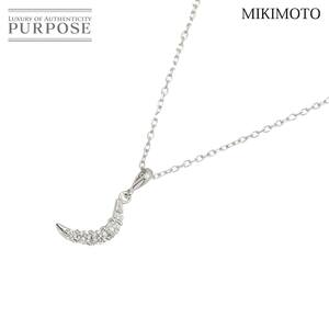 ミキモト MIKIMOTO ダイヤ 0.17ct ネックレス 40cm K18 WG ホワイトゴールド 750 Diamond Necklace 90212525