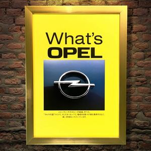 当時物 OPEL 広告 / ポスター カタログ オペル GT 車 マッチボックス ベクトラ アストラ ヴィータ オメガ スピードスター ミニカー 部品