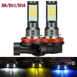 フィット H25.9-H29.5 GK3・4・5・6,GP5 フォグランプ H8 H11 H16 LED3色切り替え