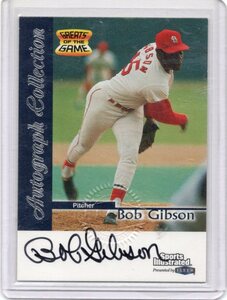 1999 Sports Illustrated Greats of the Game 「BOB GIBSON」 Autograph 刻印入り直筆サイン　