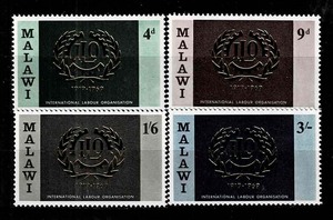 マラウィ 1969年 ILO50周年切手セット