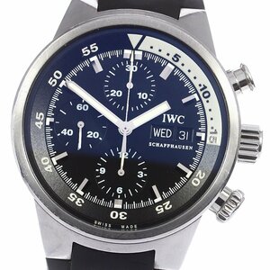 ベルト訳あり IWC IWC SCHAFFHAUSEN IW371933 アクアタイマー クロノグラフ デイデイト 自動巻き メンズ _766064