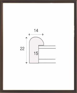 デッサン用額縁 木製フレーム 6700 四ッ切サイズ ブラウン