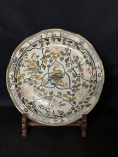 中国古美術　清時代釉裏紅龍文皿【天啟年製】在銘　F55-0