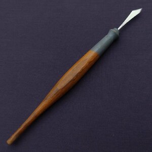 カービングナイフ 全長約195㎜ 刃面約11㎜・6㎜ モデラ― 模型製作 工具 刃物　【0378】