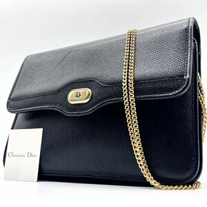 2316【美品】Christian Dior クリスチャンディオール チェーンショルダーバッグ ハンド トート 2way 斜め掛け ハニカム 金具 CDロゴ レザー