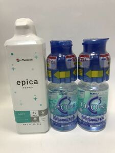 メニコン エピカ アクアモア 300ml & ロートCキューブ オーツーワン2本