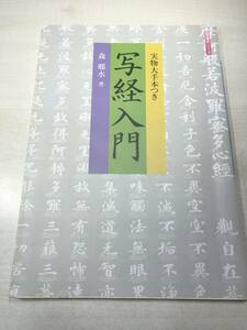 生活実用シリーズ　写経入門　実物大手本つき　森郷水著　1991年1刷　送料300円　【a-2383】