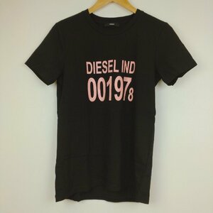 DIESEL　半袖 Tシャツ　サイズ:M　ブラック　ピンク　プリントTシャツ　ディーゼル