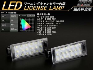 ルノー LED ライセンスランプ カングー2 ウインド R-410