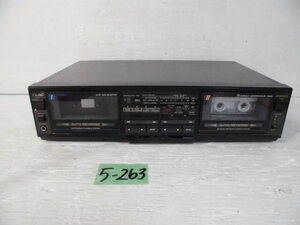 5-263 7◇TEAC/ティアック ダブルリバース カセットデッキ W-660R 7◇