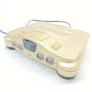 1円～ 8T20190424 NINTENDO 任天堂 ニンテンドー64 本体 ゴールド NUS-001 ゲーム機 通電確認 動作未確認 現状品