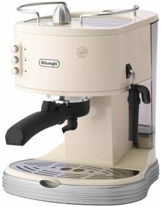 【中古】 DeLonghi デロンギ エスプレッソ・カプチーノメーカー クリーム ECM300J-E