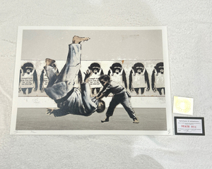 世界限定100枚 DEATH NYC バンクシー Banksy「柔道」「Laugh Now」Dismaland ディズマランド ポップアート アートポスター 現代アート KAWS