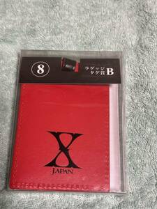 X JAPAN 1番くじ　ラゲッジタグ賞 B 赤　未開封品　YOSHIKI toshl HEATH パタ　SUGIZO バッグタグ　スーツケースタグ　ラベル キーホルダー