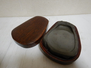 古い硯 端渓硯 １６×１１×２．２CM 唐物 書道用品 中国美術工芸品 