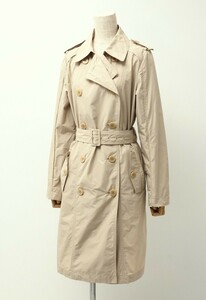 MG2489〇DKNY ダナキャランニューヨーク*トレンチコート*薄手*ベルテッドコート*サイズ4*ベージュ