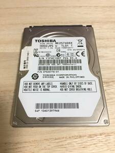 □11469時間 TOSHIBA MK2576GSX 2.5インチHDD 『正常判定』 250GB