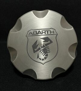 アバルト純正_Biposto限定 チタンカラー アルミ フューエル キャップ ABARTH 500 595 695 ビポスト 給油 フィラー キャップ フィアット