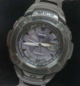 【中古動作品】★CASIO カシオ G-SHOCK MR-G 3000DJ タフソーラー電波時計 チタン合金+DLC処理 アナデジ メンズ腕時計 定価10.5万