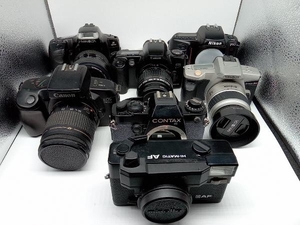 ジャンク MINOLTA CANON NIKON CONTAX フィルムカメラ 7 台セット