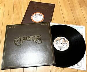 US盤 エンボスロゴ すみやステッカー貼り付け 12P BOOK Carpenters / The Singles 1969-1973 GATEFOLD A&M SP3601