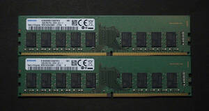 Samsung PC4-21300 DDR4-2666 PC4-2666V unbuffered ECC 32GB（16GB 2枚組）