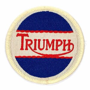 トライアンフ デッドストック ビンテージ ロゴ パッチ Triumph Dead Stock Vintage Logo Patch 英車 Biker Cafe Racer Wappen NOS