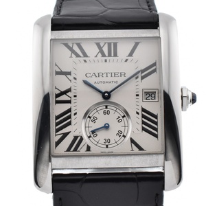 カルティエ CARTIER W5330003 タンク MC LM 裏スケ 自動巻き メンズ 良品 D#130684