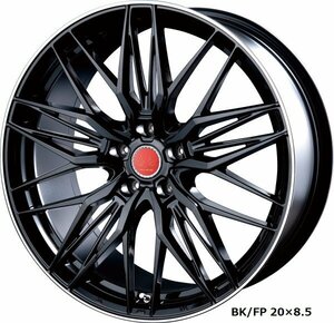 INTER MILANO VOLTEC EURO MESH 20/30系アルファード/ヴェルファイア 20インチ アルミホイール 4本セット 20×8.5J +38 PCD114.3 5穴BK/FP