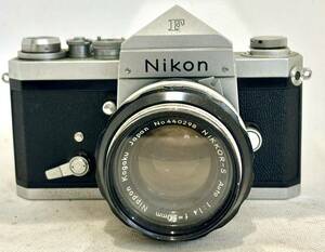 動作未確認　Nikon F アイレベル シルバー 672万台 ＋ NIKKOR-S 50mm NIKKOR-Q Auto 1:3.5 f=135mmセット 　1円スタート