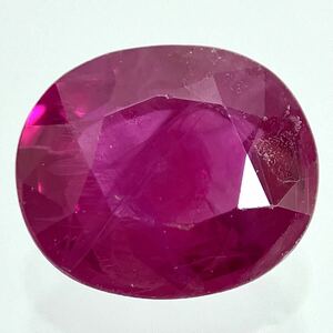 (天然ルビー0.838ct)a約6.0×5.1mm ルース 裸石 宝石 ジュエリー ruby corundum コランダム s