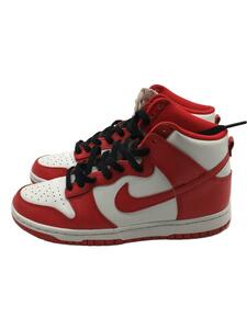 NIKE◆DUNK HIGH_ダンク ハイ/26cm/RED/フェイクレザー