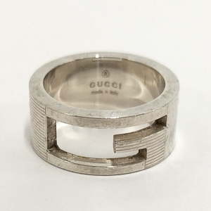 【中古】GUCCI ブランデッドG リング SV925 シルバー 表記サイズ7