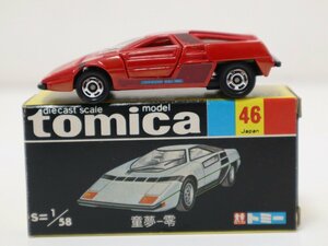 【1円スタート】 未使用保管品 TOMICA トミカ 黒箱 46 日本製 童夢-零 レッド 4-A054/1/60P