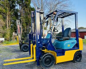 １トン半フォークリフト 小松 KOMATSU,1500kg ◆中古品◆ FG15C-16 ◆ガソリン◆ マニュアル ◆ 1287時間◆下取りOK！