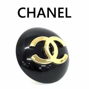 CHANEL シャネル ココマーク 片耳のみ クリップ式 イヤリング ブラック系×ゴールド系 3264