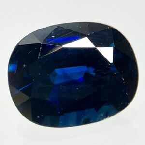 ●天然サファイア1.280ct●a 約7.4×5.9mm ルース 裸石 sapphire blue宝石 ジュエリー ソーティング 付き S