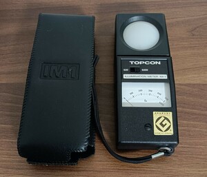 TOPCON トプコン 計測器 照度計 / ILLUMINATION METER　IM-1 / ケース付 / ヴィンテージ Gマーク / ジャンク品