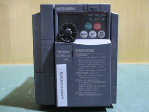 中古 MITSUBISHI FREQROL-E700 INVERTER FR-E720S-0.75K インバータ 単相 200V(LAER41220D076)