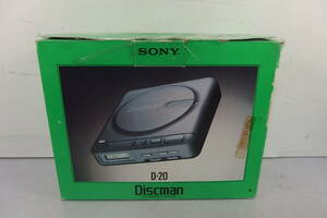 ◆未使用 SONY(ソニー) 名機 当時物 日本製 ポータブルCDプレーヤー Discman D-20 ディスクマン/CDウォークマン/CDコンパクトプレーヤー