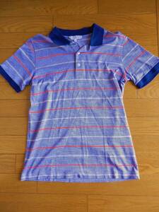 90-00年代イタリア製 BARNEYS NEWYORK メンズ バーニーズニューヨーク ボーダーポロシャツ S*48